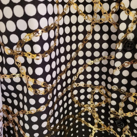 Men's Metallic Multi-Pattern Button Up Shirt by Pronti - Picture 6 of 6